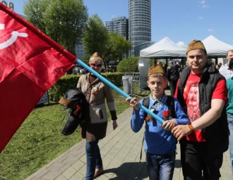 Сімволіка ДНР на свяце ў Мінску. ФОТА