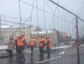 В Минске улицу Цеткин обещают открыть для транспорта в пятницу во второй половине дня