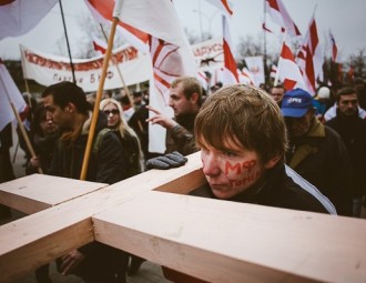 Дзяды закончыліся сутычкай паміж удзельнікамі шэсця (відэа)