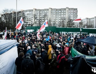 Митинг в защиту Куропат прошел в Минске‍